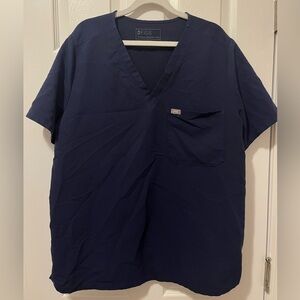FIGS Catarina One-Pocket Scrub Top - Navy Blue - XXL